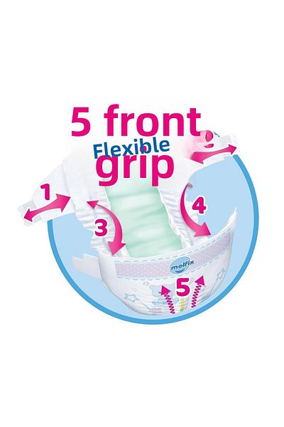 Molfix Baby Diapers Size 4 Maxi Plus Ultra Economical Package 96 Pieces