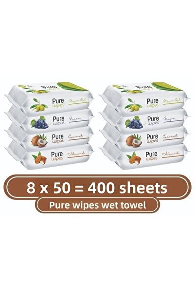 Pure Baby مناديل مبللة 8x50 (400 ورقة)