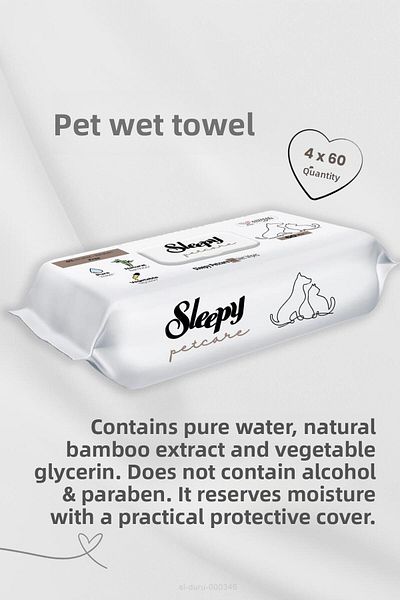 Sleepy BUY 4 PAY 3 Pet Wet Wipes 240 Sheets with Ear Sticks as a Gift
