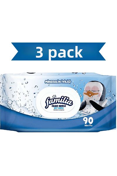 Familia The Goodness of Minerals Wet Towel Wipes 90X3 270 Sheets