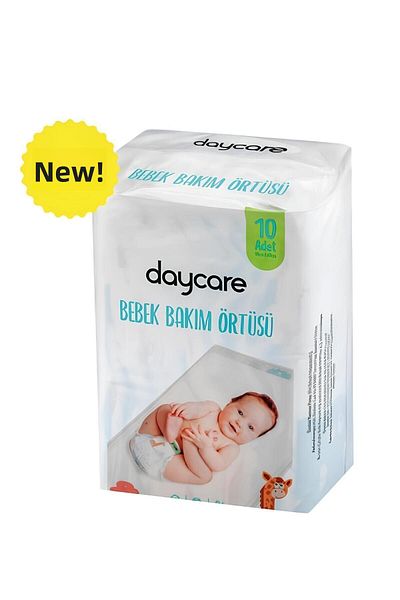 Daycare 4X10 40 قطعة غطاء للعناية بالطفل - تأثير فتح وتخفيف الحفاضات