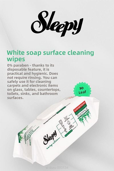 Sleepy Pack of 50 White Soap Surface Towels BUY 6 GET 5
