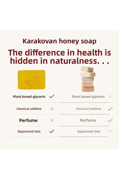 dionesse Natural Karakovan Honey Soap 120 Gr - Handmade Skin Care Soap with Moisturizing and Peeling Effects