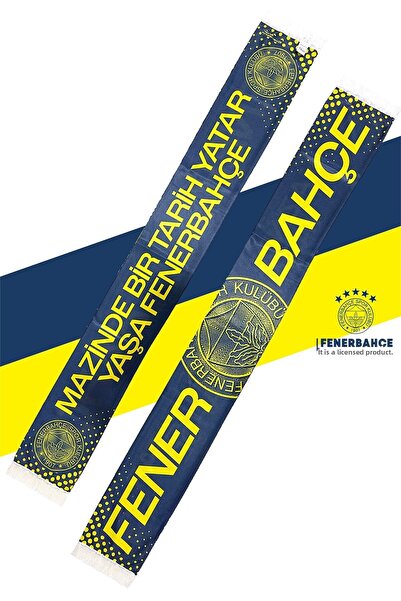 Fenerbahçe An Original Licensed History Is Written in the Maze Satin Shawl Scarf