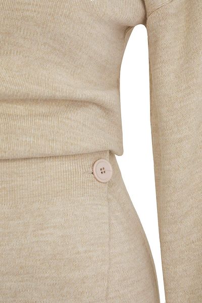 Trendyol Collection Stone Skirt Tip Tassel Knitwear Bottom-Top Set Twoaw26Au00000