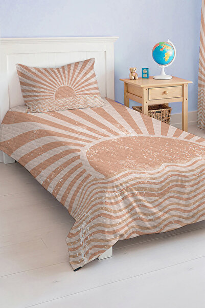 Realhomes Double Sun Patterned Single Children's and Teenager's Room Pique Set Bedspread