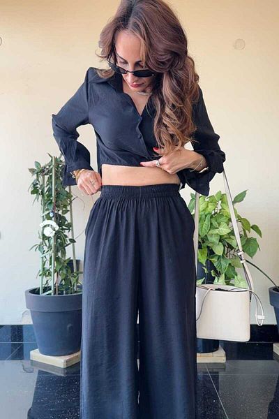 Clothing palette Crop Shirt - Pants Suit
