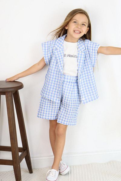 MiaBaby Set of 3 Gingham