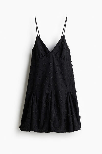 H&M Aplikeli ve Pamuklu Elbise