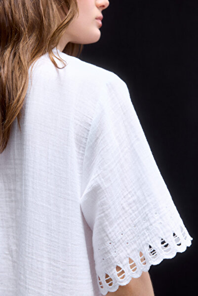 H&M Pamuklu Tunik Elbise