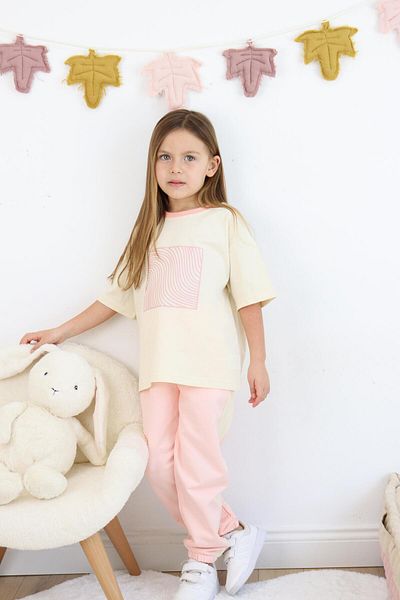 MiaBaby Printed One Line Tracksuit Set