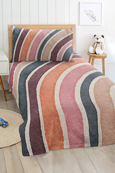 Realhomes Colorful Star Patterned Single Children's and Teenager's Room Pique Set Bedspread