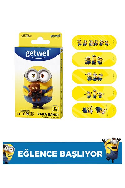 Getwell Minions Minions Licensed Band-Aid 15 Pieces