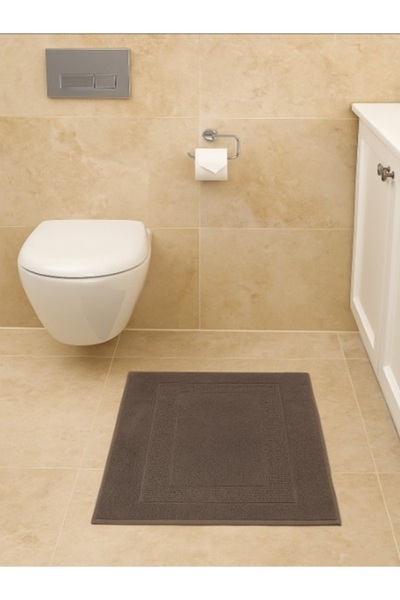 Ellia Soft Wilaya Баня кърпа за крака 100% памук Плътен плат Антрацит 50x70 cm