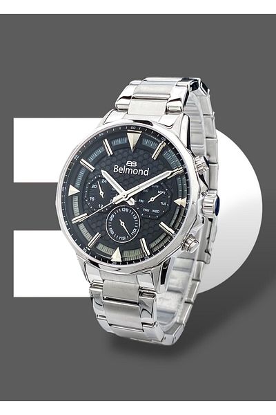 Belmond Men's Wristwatch Original 2 Years Warranty Active Functions 5 Atm Waterproof Steel Band
