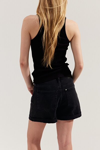 H&M Mom Ultra High Kot Şort