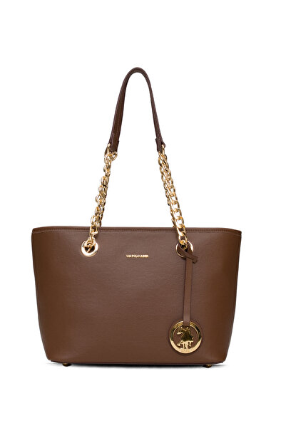 U.S. Polo Assn. A. Geantă de umăr maro pentru femei Us25588