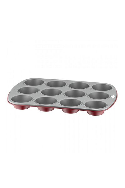 KAISER Classic Plus 12' Muffin Mold Red