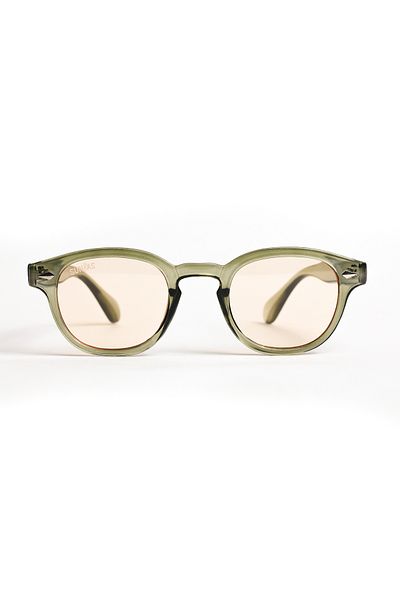 Sunbas Sunglasses Portofino Transparent Green Light Pink Sunglasses For Men And Women