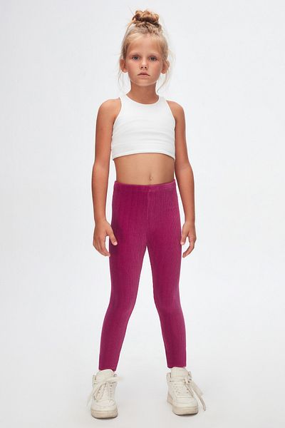 LOVETTI Purple Girls' Corduroy Tights