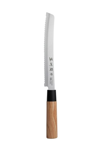 Alpina Authentic Japanese Bread Knife Sharp Pankiri 20 Cm Osaka Stainless Steel-wood