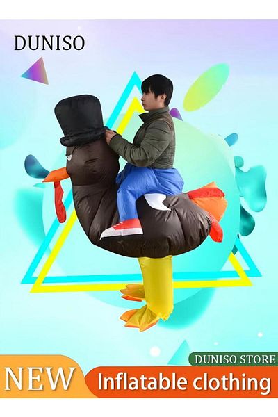 Generic Riding Turkey Inflatable Costume
