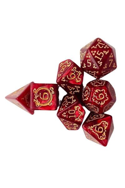 Choice نرد متعدد الجوانب بنمط جديد باللون الأحمر، نرد رقمي، ملحقات لعبة لوحة ...