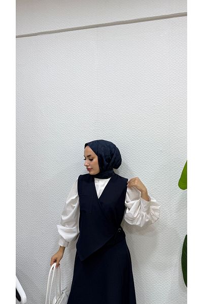 BURCU TESETTÜR 2502 Vested Skirt Set