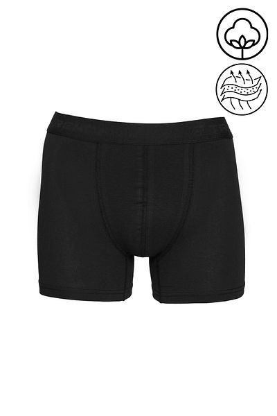 TRENDHİLL Ανδρικό βαμβακερό Lycra Stretch Fabric Boxer Black 7811-S