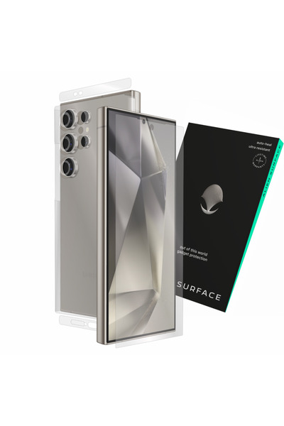 Alien Surface Folie regenerabila ecran transparent si spate mat pentru Samsung Galaxy S24 Ultra