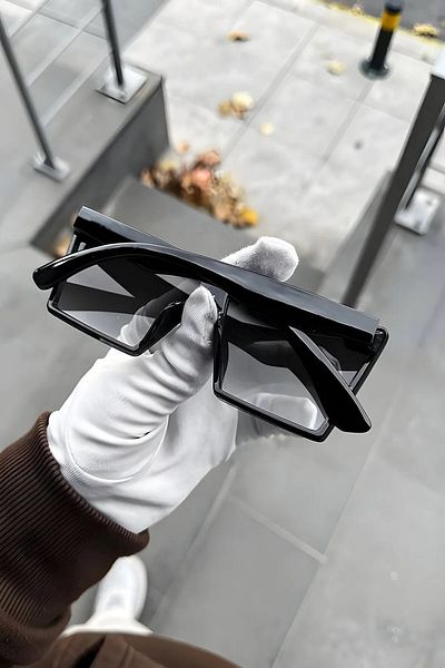 MACERATİ Luxury Unisex Black Gradient Sunglasses