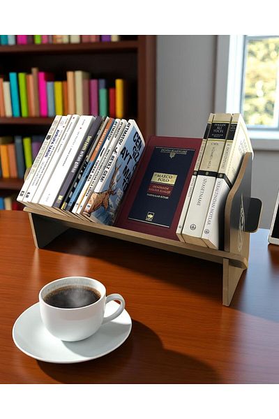 1000Nar Desktop Bookshelf / Portable Bookshelf /Desktop Organizer / Embroidered Bookshelf 45cm X 14.5cm X 21cm