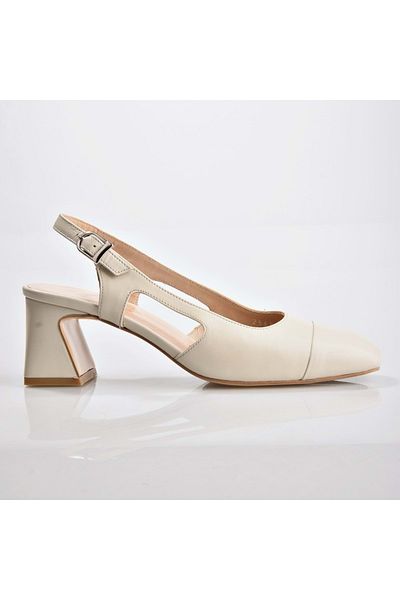 NİSH EXCLUSİVE Nish Exclusive 2569 Women's Open Back Heeled Shoes