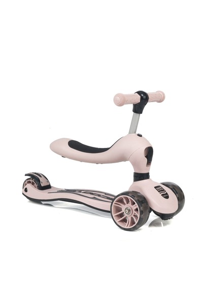 LAYLİNE Smart Oturaklı Çocuk Scooter 3 Tekerlekli Işıklı Ledli Scooter Yükseklik Ayarlı