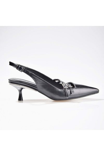 ERDAL KOÇYİĞİT AYAKKABI Ek Park Moda K6565 Women's Short Heeled Shoes