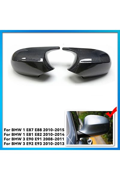 Choice Carbon Fiber Rearview Mirror Covers For Bmw 1 3 Series E90 E91 E92 E93 E80 E81 E87 E88 Rear-view Car
