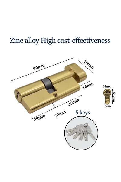 Choice X70-d-j Replacement Of Lock Cylinder For Home Interior Anti-theft Doors Keyed Door Lock Zinc Alloy C