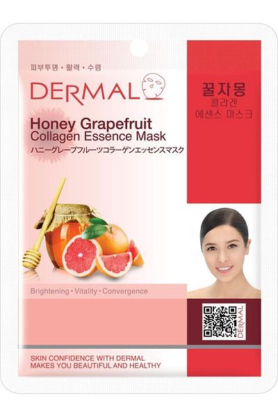 Dermal Brightening and Revitalizing Honey Grapefruit Collagen Extract Mask 23 Gr