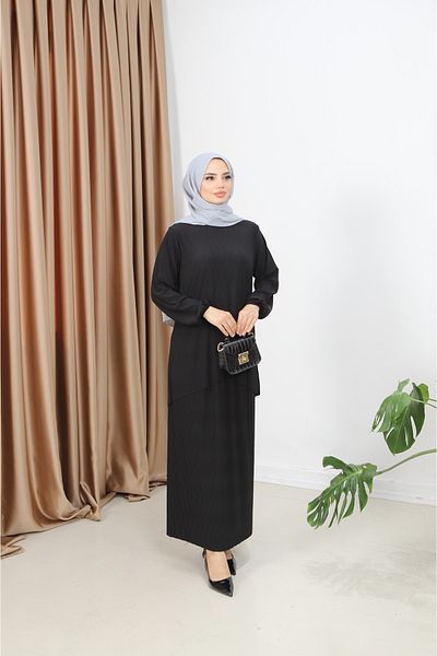 NİSUM MODA Shaved Skirt Suit