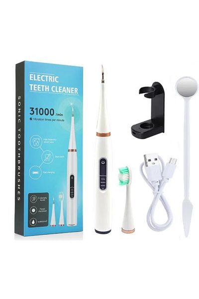Choice White Electric Tooth Whitening Brush Frequency Sonic Teeth Cleaner Dental Scaler Toothbrush Calculus