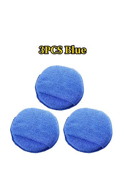 Choice 3pcs Blue Microfiber Car Applicator Pads Advanced Square Car Paint Polishing And Waxing Sponges Cars