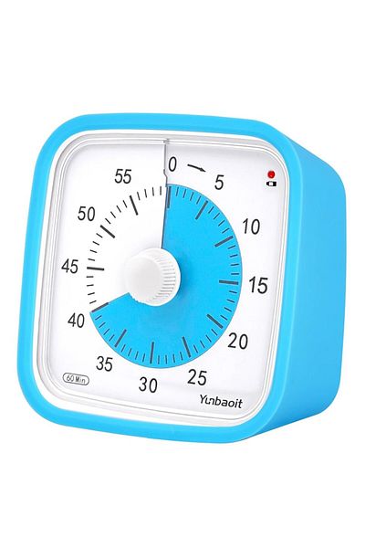 Choice Vt01-blue-blue Yunbaoit Upgraded Visual Timer With Protective Case, 60 Minute Silent Countdown Timer