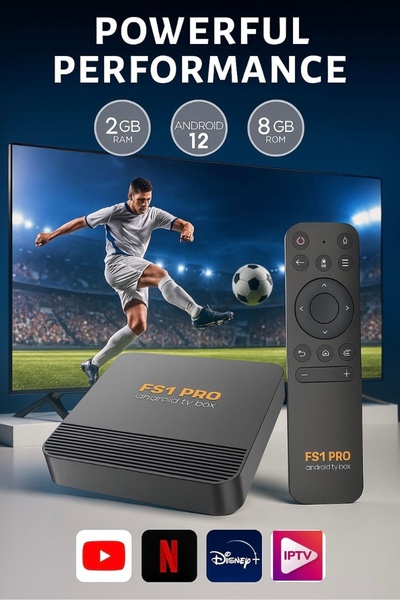 FS1PRO TEKNOLOJI ANDROİD TV BOX 4K ATV ROM - Media Player & Media Oynatıcı / Smart Tv Box - İnternet Tv