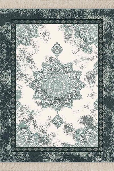 Genel Markalar Osmanlı Desen Çerçeveli Dijital Baskı Yıkanabilir Kaymaz Taban Klasik Salon Halısı Ve Yolluk