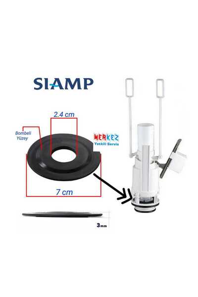 SİAMP Gömme Rezervuar Iç Takım Boşaltma Grubu Contası