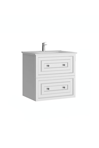 Creavit Kayra Lavabo Dolabı Çekmeceli 60cm Mat Beyaz