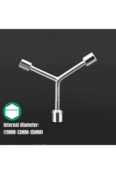Choice 11mm-13mm-15mm Household Triangular Socket Wrench Pragmatic Y-type Tri-fork Wrench Three-prong Wrenc