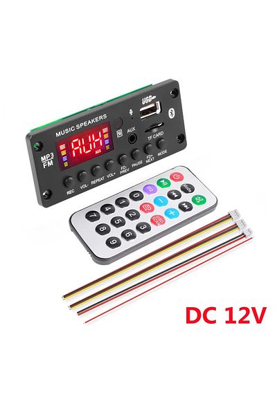 Kebidumei Without Amplifier 2*25w 50w Amplifier 12v Mp3 Player Decoder Board Bluetooth 5.0 Car Fm Radio Module