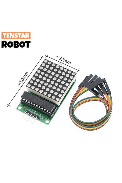 Choice Max7219 Dip Chip Max7219 8*8 Dot Matrix Module Red Light Microcontroller Module Display Module Mcu L
