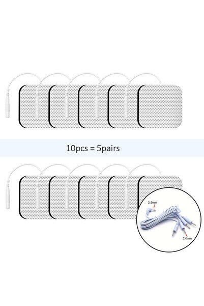 Choice5 M-10pcs-Line Physiotherapy Tens Electrodes Pad EMS Muscle Stimulator ...